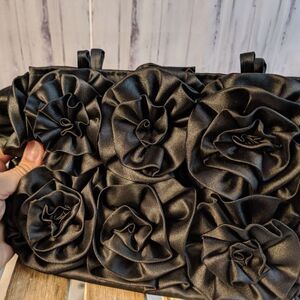 mod by design black evening purse handbag bag casu‎